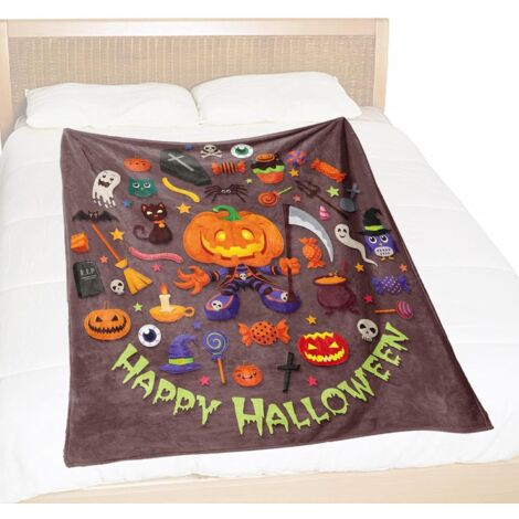 Skelett-Flanelldecke Für Kinder & Teenager – Superweich, Halloween-Design, Verschiedene Größen