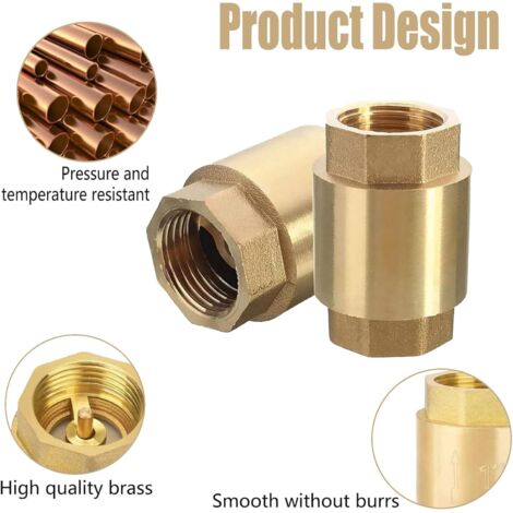 Messing-Rückschlagventil Mit Sieb – 3/4″ & 1″, Edelstahlfilter, Für Wasserpumpen & Bewässerung Messing-Rückschlagventil Mit Sieb – 3/4″ & 1″, Edelstahlfilter, Für Wasserpumpen & Bewässerung