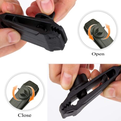 Confezione da 10 clip per teli ombreggianti resistenti, clip per teloni