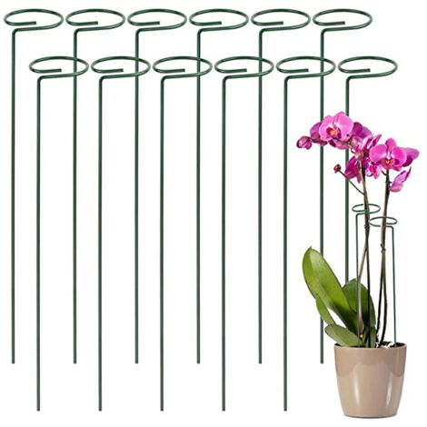 10 Clip Colorate Per Orchidee A Forma Di Libellula, Supporto Per Piante E Fiori Da Giardino, Fermagli Per Viti