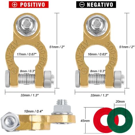 1PC Terminale Post 120A 150A 200A 300A Connettore terminale batteria al lio interamente in