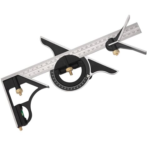 Goniometro Angolare In Acciaio Inox Regolabile Con Braccio Righello – 180°, Resistente E Multifunzione, Perfetto Per Scuola E Lavoro