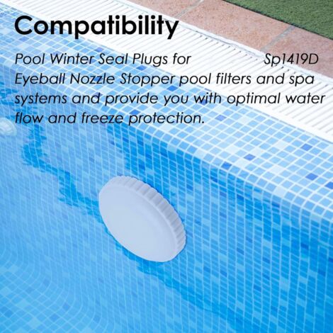 Danbghyuo Set Di Chiusura Invernale Piscine,Tappi Invernali Per Piscina Con Guarnizioni Abbinate,Set Chiusura Invernale per Piscine Intex e