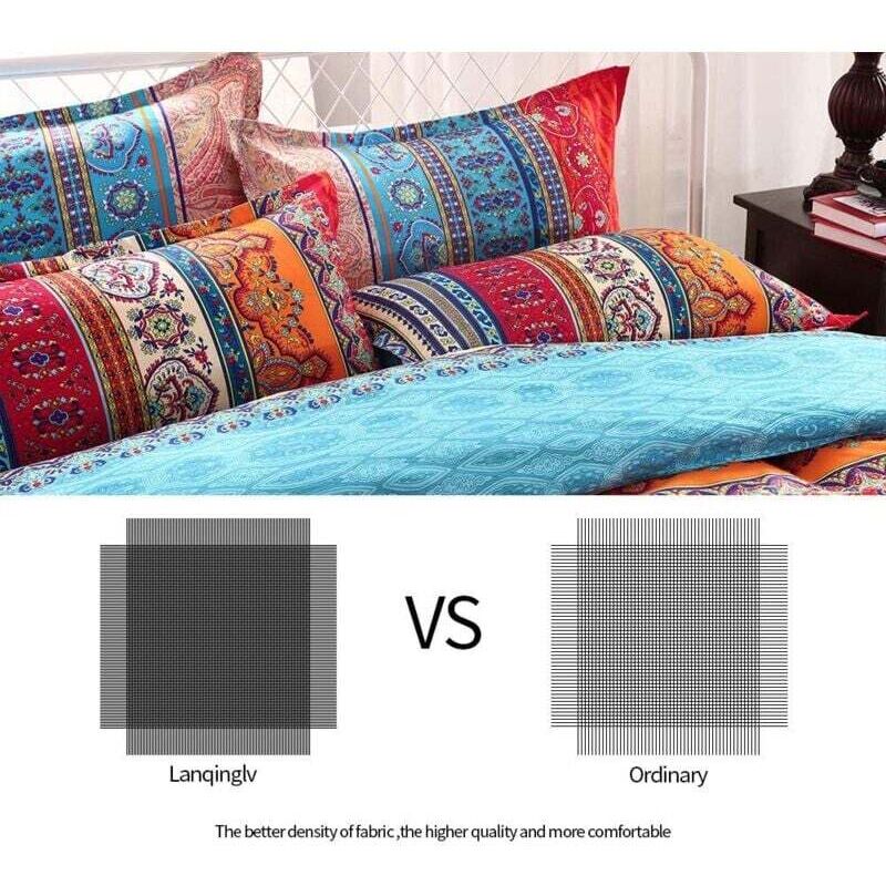 Bettwäsche 220x240 Cm Winter Flauschig – Wendbar, Mit Reißverschluss & Eckbändern, Geometrisches Design, Braun, 3-tlg. – Für Kuschelige Nächte Wendebettwäsche Mikrofaser