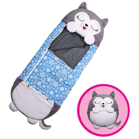 Tigrezy süßer Schlafsack und Kissen 2 in 1 Happy Nappers für Kinder 135 50 cm Bettdecke geeignet für alle Jahreszeiten
