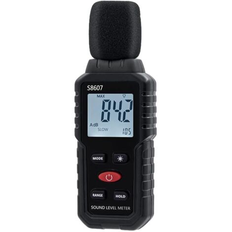 Tigrezy Digitaler Schallpegelmesser, 30–130 dB Dezibel-Lesegerät, Schallpegelmesser zur Messung von Lärm, Schallpegelmesser für Klassenzimmer, Straße, Zuhause (1/5)