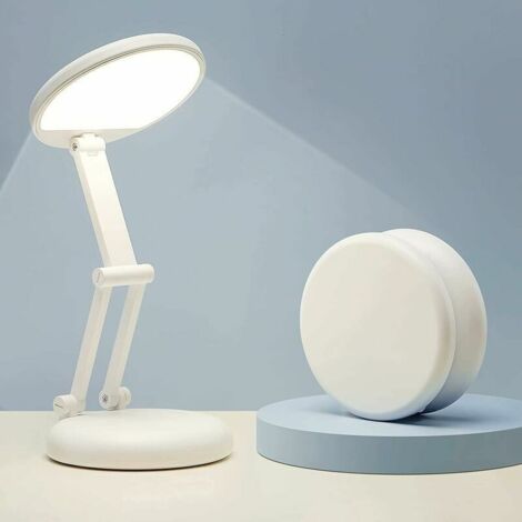 Tigrezy Tragbare und faltbare LED-Schreibtischlampe, Leselampe, wiederaufladbare LED-Lampe + USB-Kabel, kabellose LED-Lampe, Kinder-Schreibtischlampe, Nachttischlampe, kleine LED-Schreibtischlampe, wi (1/5)