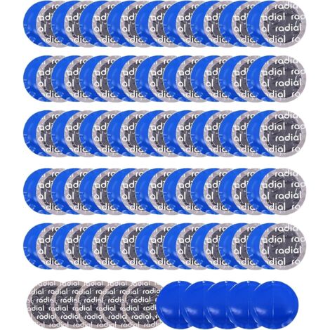 Runde Reifenreparaturflicken, 100-teiliges Universal-Flickenset aus Naturkautschuk, runde Gummi-Reparaturflicken (42 mm) (1/4)
