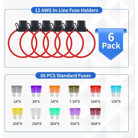 10 AGC Inline-Sicherungshalter Wasserdicht – 5x20 Mm, 20 AWG Draht, 250 V / 15 A, Für Schaltungsschutz Im Außenbereich