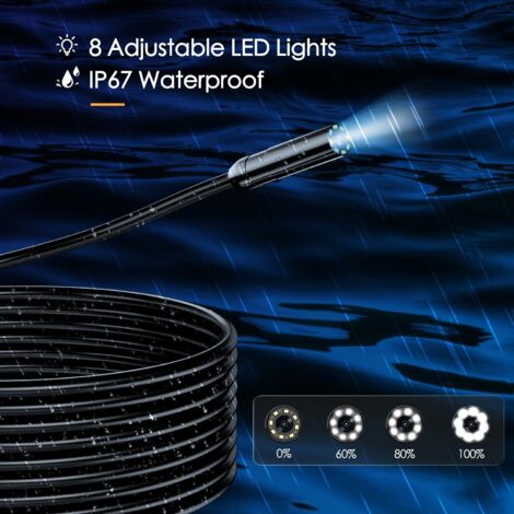 Anykit Multifunktional DREI Linsen Endoskopkamera mit Licht, 5 Zoll IPS Anykit Multifunktional DREI Linsen Endoskopkamera mit Licht, 5 Zoll IPS