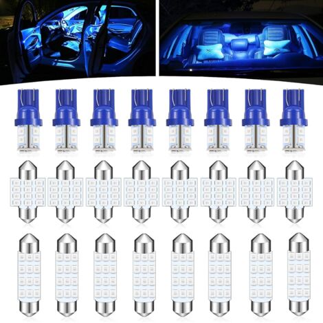 24er-Pack Auto-LED-Birnen-Set, T10 31 mm 42 mm, Innenraumbeleuchtung, Glühbirnen, Kuppellicht, für Autokuppel, Kartentür, Kennzeichenbeleuchtung (blau) (1/5)