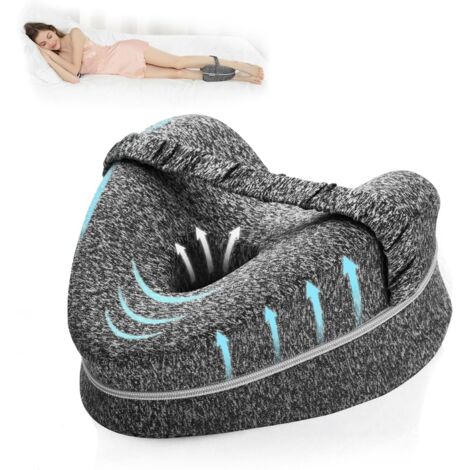 Beinkissen Ergonomisches Seitenschläferkissen Kniekissen aus Memory-Schaum mit Gurt für Seitenschläfer, abnehmbarer und waschbarer Bezug (1/4)