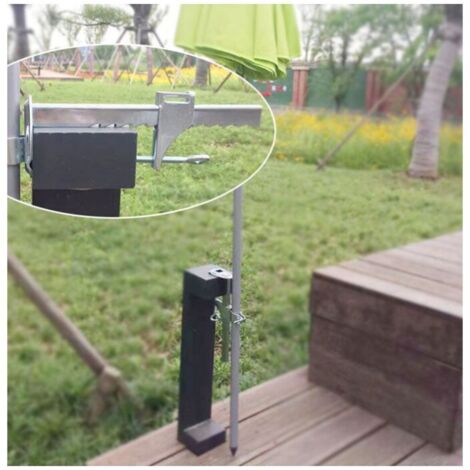 Supporto Picchetto Per Ombrellone Palo In Metallo Antivento Facile Installazione Punta Infilaggio Sabbia Mare Montagna Giardino 82935898