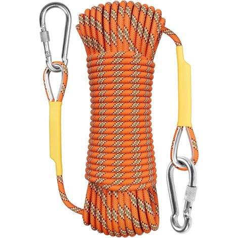 Corda da arrampicata per esterni da 10 m (32 piedi) Corda da arrampicata statica per corda di fuga Attrezzatura da arrampicata su ghiaccio Paracadute di soccorso antincendio (1/4)
