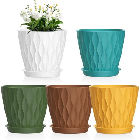 XUDREZ Set di 3 vasi per piante grasse a forma di gufo con piattini in bambù a 3 livelli, fioriera in ceramica bianca con drenaggio, mini vaso per cactus da giardino (tre pezzi