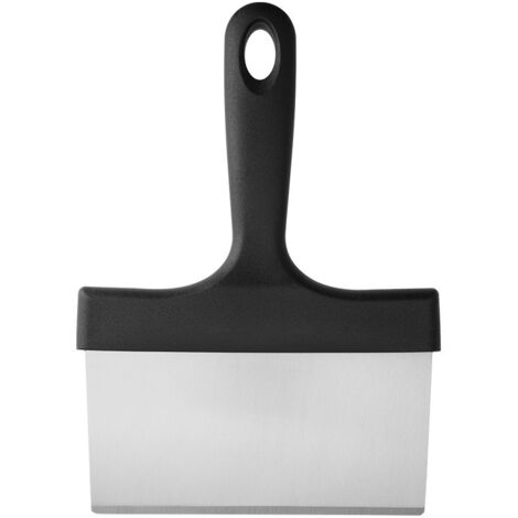Raschietto per griglia in acciaio inossidabile resistente con manico da 5", strumento per raschiare gli alimenti resistente per cucina e esterni (1/5)