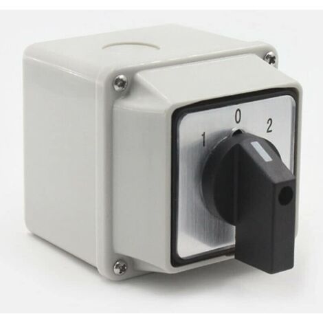 Interruttore A Camme YJUW3420 – 660V 20A, 3 Posizioni ON/OFF (1-0-2), 4 Fasi, 16 Morsetti, IP65