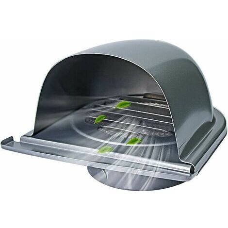 Griglia Di Ventilazione In Metallo Antracite 500x100 Mm – Con Zanzariera – Prostko Ltd - Foto 2