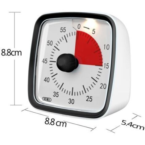 Timer visivo per bambini, timer didattico per bambini, strumento silenzioso per la gestione del tempo, conto alla rovescia di 60 minuti per bambini | Leroy Merlin