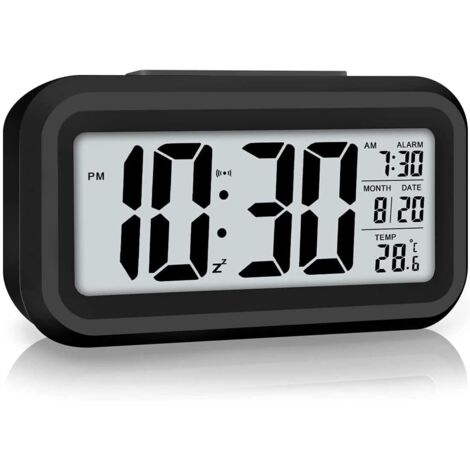 Sveglia Digitale con Ampio Schermo LED - Sveglia Digitale con Visualizzazione del Giorno della Settimana (Funzione Snooze, Dimmer a 5 Livelli) | Leroy Merlin
