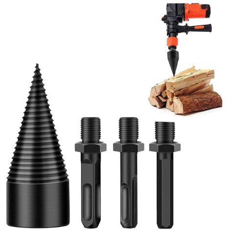 4 punte per spaccalegna da 42 mm, cono per spaccare la legna da ardere, cacciavite resistente, staccabile (1/4)