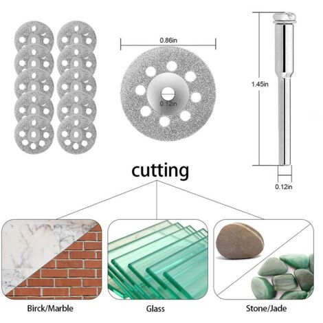 32 Pezzi Dischi Da Taglio Diamantati E HSS - Per Legno, Vetro, Plastica, Pietra E Metallo | Multiuso - Foto 10