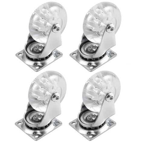 IQWTU 50mm Ruote Girevoli con Perno Filettato M10X30, Set di 12 Rotelle per mobili Rotelle Pivotanti