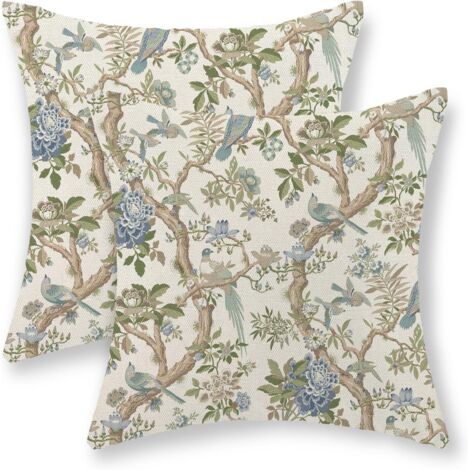 Set Di 4 Federe Decorative In Finto Lino, 45x45 Cm – Cuscini Per Divano E Letto, Poliestere Pregiato Con Cerniera - 5