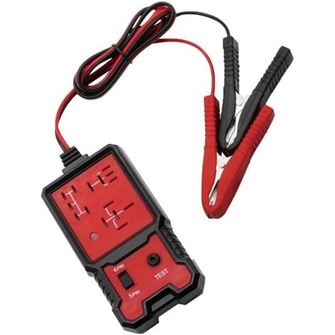 TESTER PORTATILE PER CONTROLLO BATTERIA AUTO MOTO DA 100 AMP A 6V E 12V CON CAVI - Foto 6