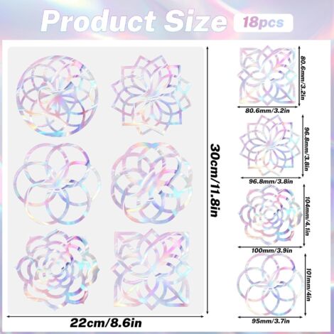Adesivi Antigraffio Per Finestre A Forma Di Farfalla – 8 Pezzi, PVC Riutilizzabile, 30x22 Cm