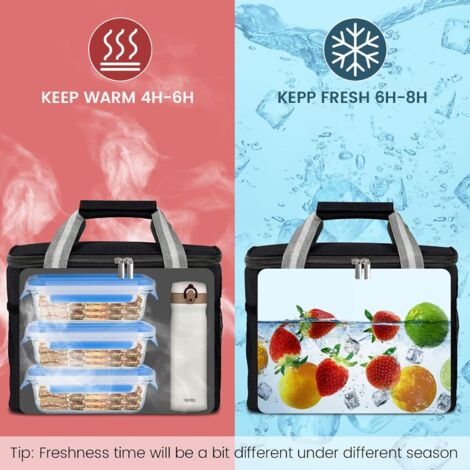 Borsa isolante per pranzo impermeabile Borsa portatile in pellicola di alluminio ispessita per viaggi, lavoro, scuola, picnic (cachi) | Leroy Merlin