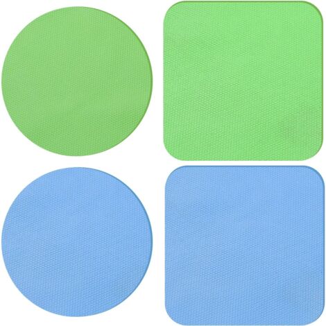 4 Stück Glasgreifer-Pads, multifunktionaler Glasöffner aus Gummi, wärmeisolierende Untersetzer für die Küche (hellblau, grün) (1/5)