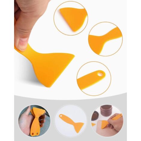 Spatola Per Bordi In Vinile Per Auto – Strumento Flessibile A Forma Triangolare Per Pellicola Tergivetro (Rosa, Super Morbido) - 6
