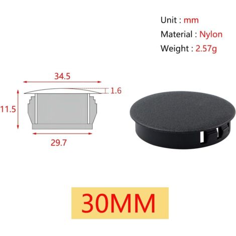 27 Tapones De Plástico Rectangulares 60x30 Mm – Negros – Para Patas De Sillas, Mesas, Taburetes, Tubos Y Vallas