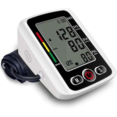 Tensiómetro, Tensiómetro con modo de usuario dual, 2 x 99 memorias, Tensiómetro de brazo, Tensiómetro doméstico (Brazalete de 22-32 cm) (1/4)