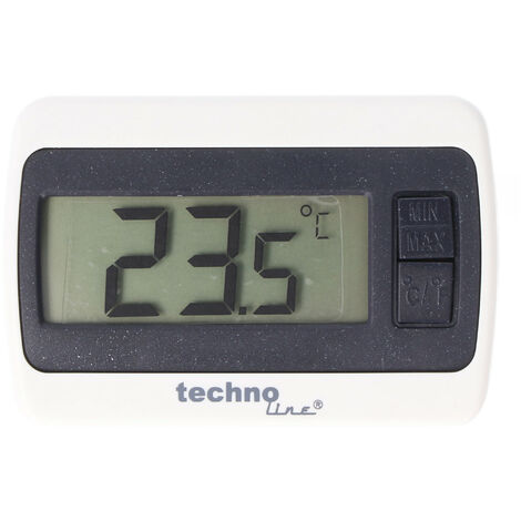 Thermometer, Innen- & Außentemperatur, MIN/MAX Speicher, weiß-grau