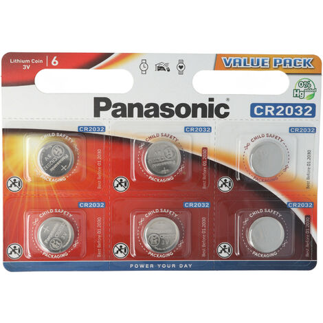 15 x Panasonic CR2032 Knopfzelle Uhr Batterie 3V Blister 15 Stück 