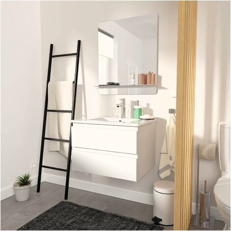 Meuble simple vasque blanc  60cm + vasque