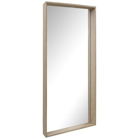 Miroir en chêne rectangulaire 100 x 180 cm GABY