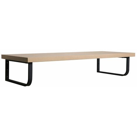 Mob-In – Plan de toilette suspendu pour vasque 120 cm – Équerres noires en métal – Installation murale pour salle de bain moderne