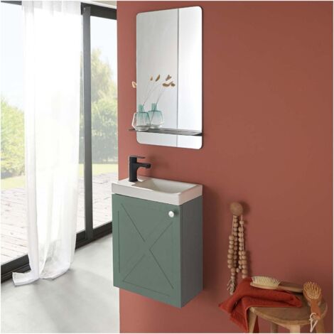 Meuble lave-mains AVA Vert de gris