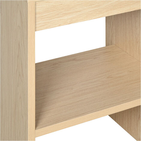 Meuble simple vasque décor chêne 60 cm VOLLO