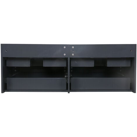Meuble double vasque gris anthracite 120cm