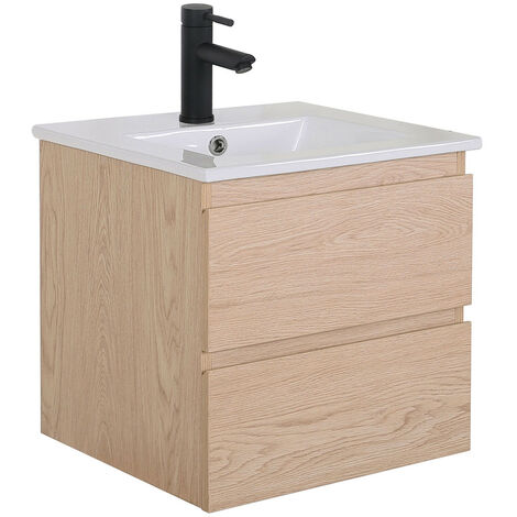 Ensemble meuble simple vasque SORRENTO 45 cm + robinet