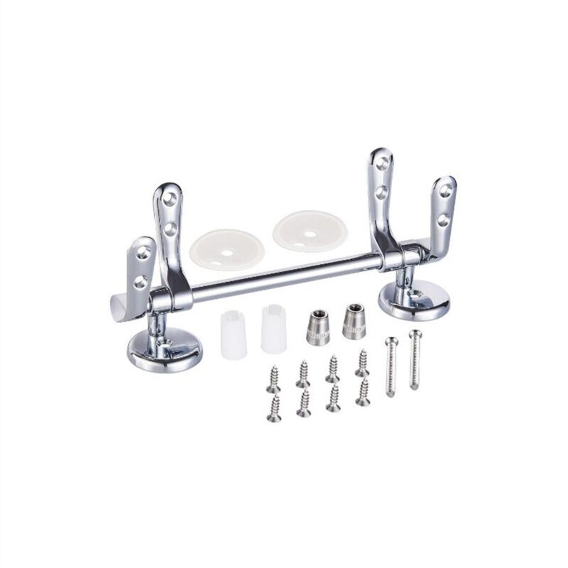 Kit Charnières Universel Pour Abattant WC - Soft Close, Acier Inox, Installation Facile