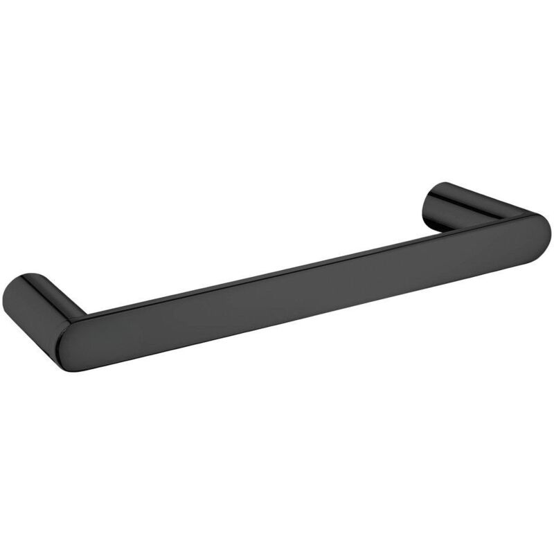 Porte-serviettes en acier inoxydable - Noir | Leroy Merlin