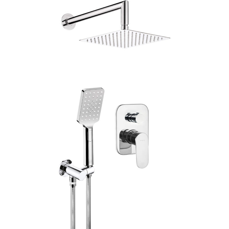 UNIFORMA BRAS DE DOUCHE - FIXATION MURALE - 40 CM - GUNMETAL (PVD) | PRM0685-GG