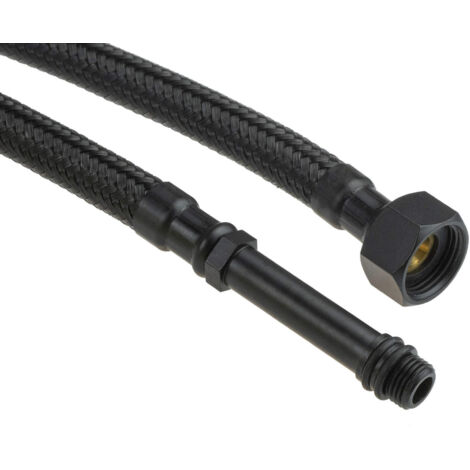 Tuyau de raccordement pour robinets de comptoir 40 cm noir