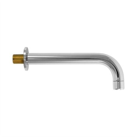 Bec de lavabo mural L chrome 200 mm 1/2" M  Tecom