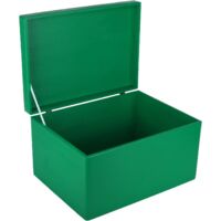 Caja de Almacenamiento de Madera Con Tapa 40x30x24 cm - Verde